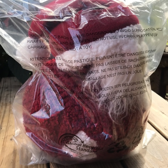 Pottery Barn Cuddly Teddy Bear Fur Bearded Jolly Santa Christmas Pillow 🎅🏻🎄 - Picture 15 of 16